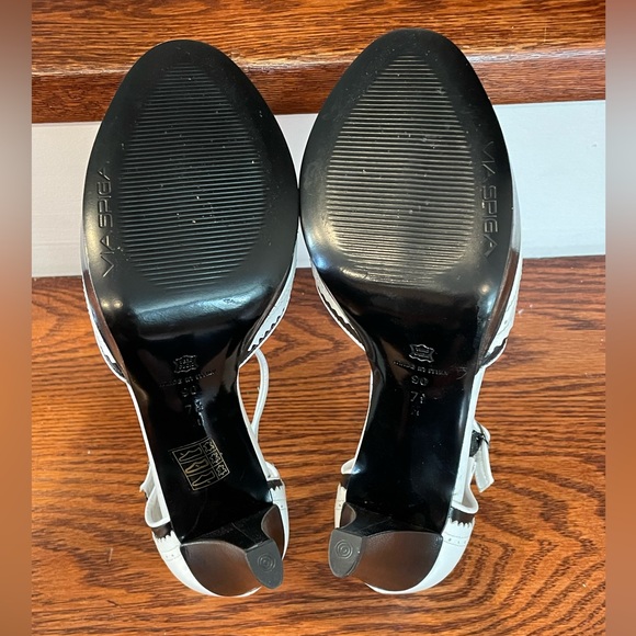 Via Spiga (Made in Italy). Color black / white . Size 7.5 - Picture 2 of 8